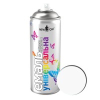 Емаль універсальна Матова New Ton 400 мл RAL 9010 Білий Емаль універсальна Матова New Ton 400 мл RAL 9010 Білий