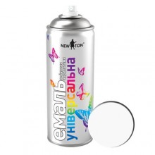 Емаль універсальна Матова New Ton 400 мл RAL 9010 Білий