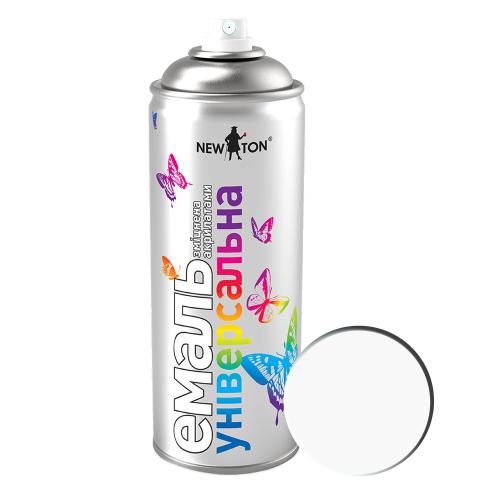 Емаль універсальна Матова New Ton 400 мл RAL 9010 Білий Емаль універсальна Матова New Ton 400 мл RAL 9010 Білий