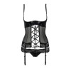 Корсет з відкритими грудьми NORTH CORSET black S/M - Passion Exclusive, пажі, трусики, шнурівка в інтернет супермаркеті PbayMarket!