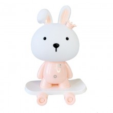 Нічник дитячий Зайчик на скейті Mega Zayka MGZ-1407 (Pink)