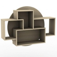 Полиця навісна Тиса Мебель ПУ-12 Бук 800x240x1050 мм