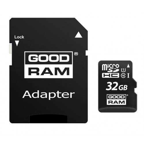 Карта пам'яті MicroSDHC 32GB UHS-I Class 10 Goodram + SD-adapter (M1AA-0320R12) в інтернет супермаркеті PbayMarket!