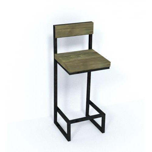 Барний стілець GoodsMetall у стилі ЛОФТ 750х350х350 БС218