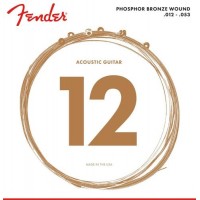 Струни для акустичної гітари Fender 60L Phosphor Bronze Acoustic Guitar Strings 12/53 Струни для акустичної гітари Fender 60L Phosphor Bronze Acoustic Guitar Strings 12/53