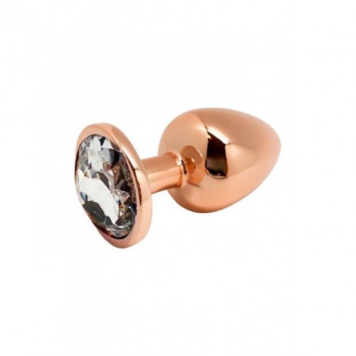 Металева анальна пробка Wooomy Tralalo Rose Gold Metal Plug Size L, діаметр 4 см, довжина 9 см в інтернет супермаркеті PbayMarket!