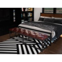 Пуф ліжковий Tenero Ренн 135х37х45 см Чорний оксамит/коричневий (1000002161) Пуф ліжковий Tenero Ренн 135х37х45 см Чорний оксамит/коричневий (1000002161)