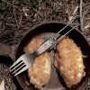 Вилка титанова складна з мішечком Naturehike NH19C001-J 16.7x2.7 см Сірий (2321264681)