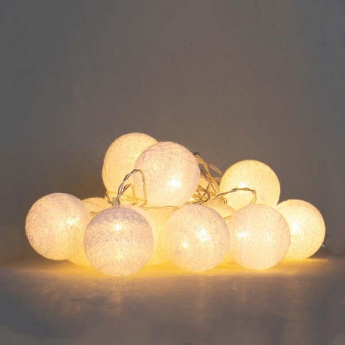 Срібні кульки-ліхтарики Elso 20 шт 1 м Сірий (001NL-20S) в інтернет супермаркеті PbayMarket!