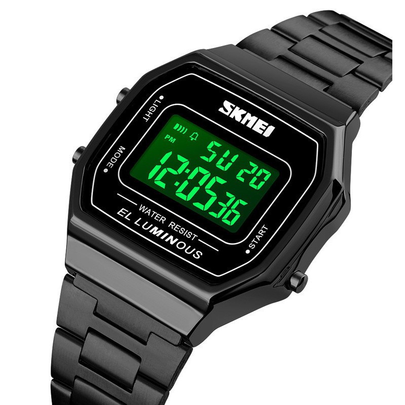 Чоловічий наручний годинник Skmei 1647 Чорний