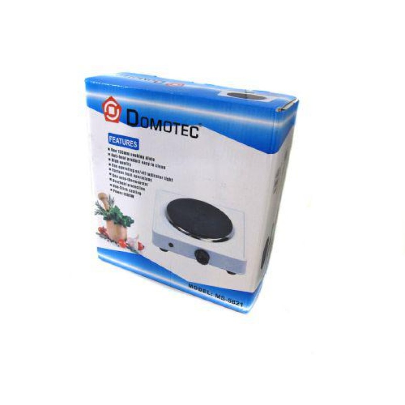 Електроплита Domotec MS-5821 настільна плита Біла
