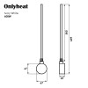 ТЕН для рушникосушки OnlyHeat Ivory White 0,6 кВт