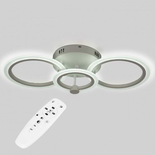 Стельова LED люстра Sunlight W8067/2+1 Білий