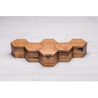 Коробочка-органайзер для 6 годинників ecoWalnut 7.3х43.4х18.8 см Коробочка-органайзер для 6 годинників ecoWalnut 7.3х43.4х18.8 см