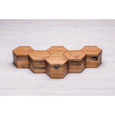 Коробочка-органайзер для 6 годинників ecoWalnut 7.3х43.4х18.8 см