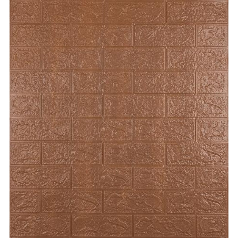 Самоклеюча декоративна 3D панель в рулоні 20м Під коричневу цеглу 3D Loft 20000x700x3 мм