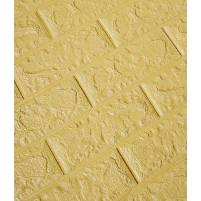 Самоклеюча декоративна панель Loft-Expert під бежеву цеглу 700x770x5 мм