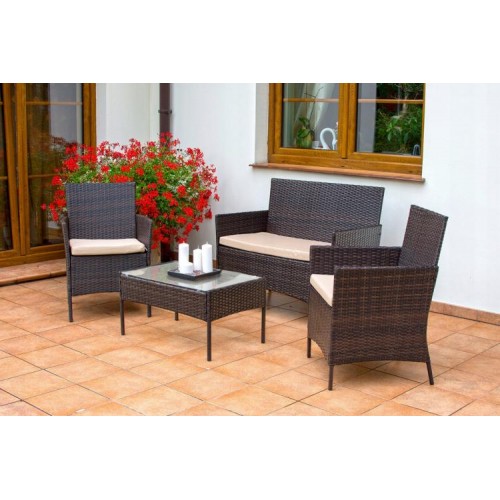 Набор садовой мебели Kontrast TECHNORATTAN BROWN Набор садовой мебели Kontrast TECHNORATTAN BROWN