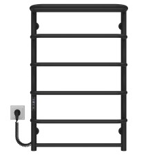 Рушникосушарка електрична Стандарт з полицею П6 500х800 Deffi Чорний JD03 (C.SP.80.50.6.E.B.L.1)