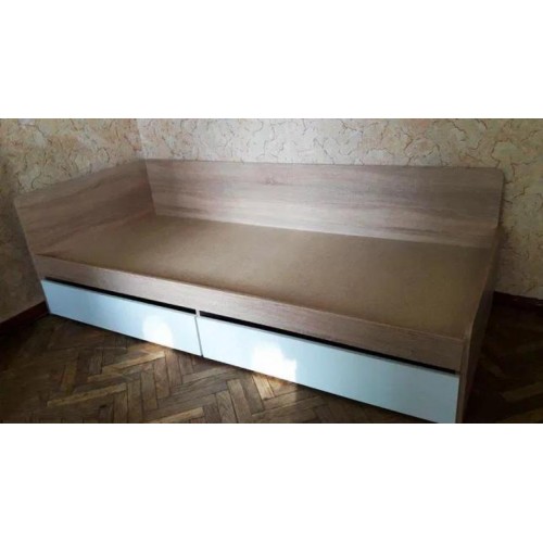 Ліжко Еверест Соната 80х190 см із ящиками Сонома з білим (psg_UK-6415014) Ліжко Еверест Соната 80х190 см із ящиками Сонома з білим (psg_UK-6415014)