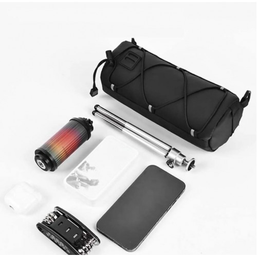 Сумка велосипедна на кермо No Brand bike Frame Bag №2 Чорний Сумка велосипедна на кермо No Brand bike Frame Bag №2 Чорний