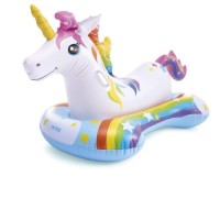 Дитячий надувний плотик для катання Intex 57552 «Єдиноріг», 163 х 86 см