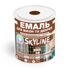 Емаль акрилова Skyline для вікон та дверей Wood Червоно-коричневий RAL 3009 0.75 л