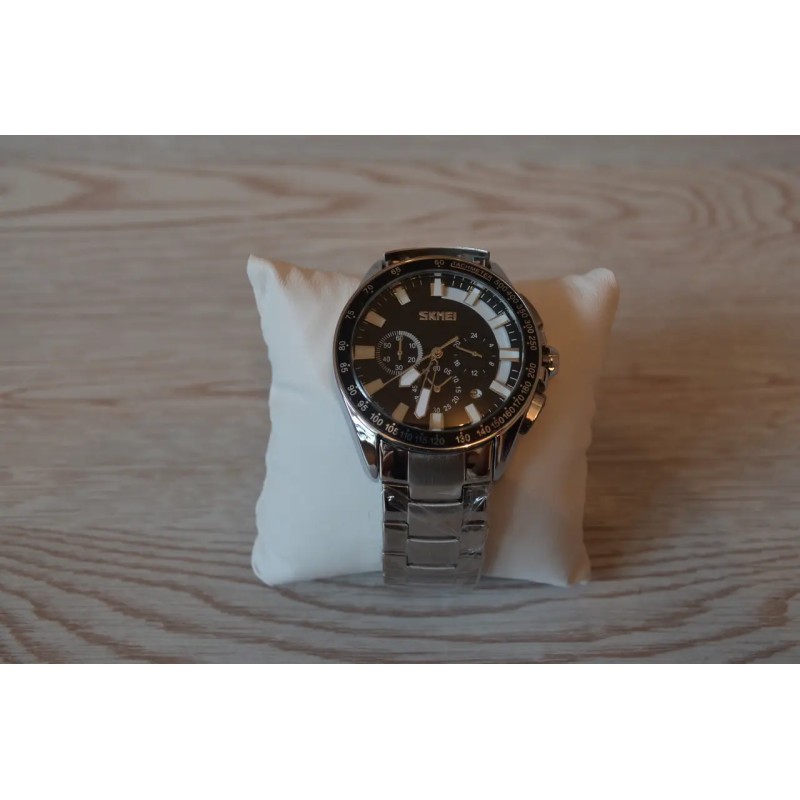 Класичний наручний годинник Skmei 9167 сріблястий