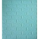 Самоклеюча декоративна 3D панель під цеглу блакитне озеро Loft Expert 700x770x5 мм