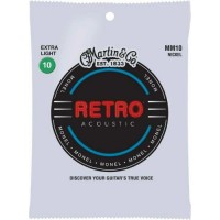 Струни для акустичної гітари Martin MM10 Retro Acoustic Guitar Strings Extra Light 10/47 Струни для акустичної гітари Martin MM10 Retro Acoustic Guitar Strings Extra Light 10/47