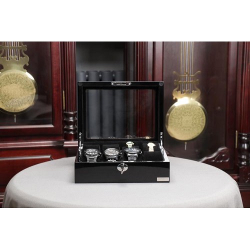 Скринька для зберігання годинників Salvadore 841-8BB 24х18,5х9 см Чорний Скринька для зберігання годинників Salvadore 841-8BB 24х18,5х9 см Чорний