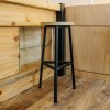Барний стілець GoodsMetall у стилі ЛОФТ 750х350х350 мм Кайлас