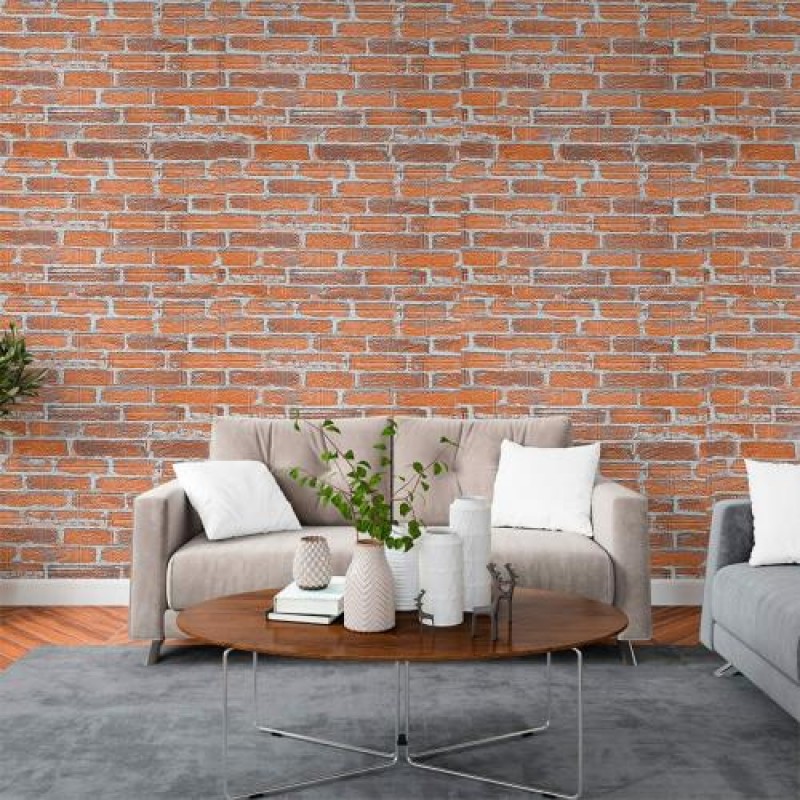 Самоклеюча 3D панель під руду катеринославу цеглу Sticker Wall 3080х700х3мм