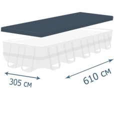Захисний тент - чохол InPool 33019,  ▭ 610 х 305 см для каркасного басейну
