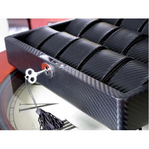 Шкатулка для зберігання годинників Salvadore 15W-KCC 28x26x10 см Чорний Шкатулка для зберігання годинників Salvadore 15W-KCC 28x26x10 см Чорний