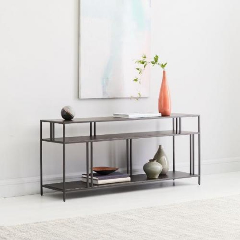 Тумба підставка для TV у стилі Loft NS-2169 690x1380x350 мм Черный