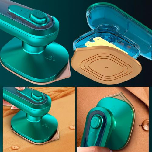 Ручна міні праска Lesko Iron C020 Green портативна для сухого та вологого прасування Ручна міні праска Lesko Iron C020 Green портативна для сухого та вологого прасування