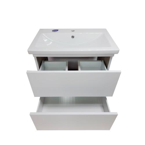 Підвісна тумба Mikola-M Plastic 2.0 White з пом. Como 80 см 2 ящ система push Підвісна тумба Mikola-M Plastic 2.0 White з пом. Como 80 см 2 ящ система push