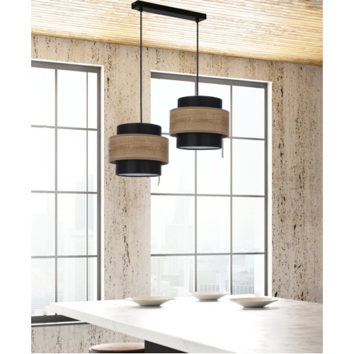 Люстра Candellux Twin 55x100 см Чорний (32-17888)