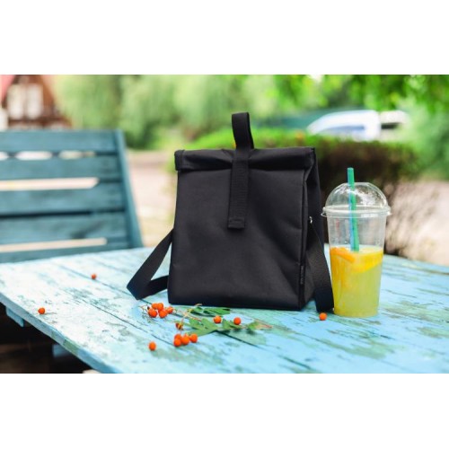 Термосумка lunch bag Ролтоп VS Thermal Eco Bag Чорна Термосумка lunch bag Ролтоп VS Thermal Eco Bag Чорна