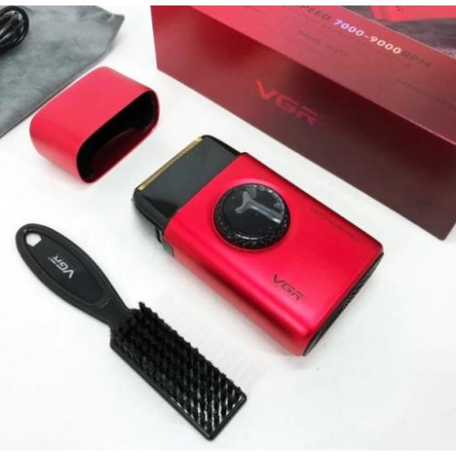 Електробритва VGR Professional Stepless Pro FS V-377 з подвійним лезом Red (2104618578) Електробритва VGR Professional Stepless Pro FS V-377 з подвійним лезом Red (2104618578)