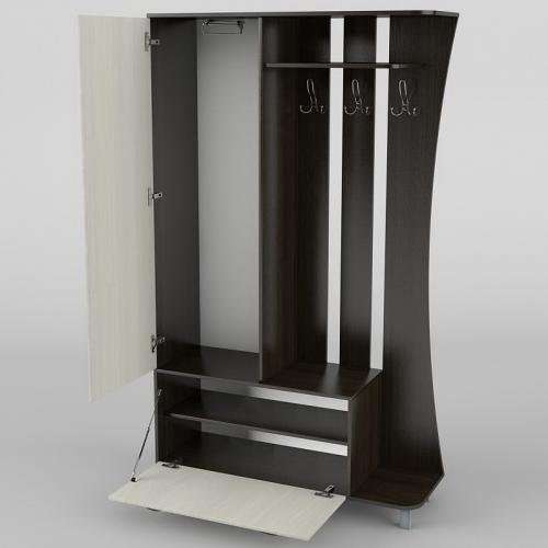 Передпокій Тиса Мебель-13 Венге Молочний 204.5x35x120 см Передпокій Тиса Мебель-13 Венге Молочний 204.5x35x120 см