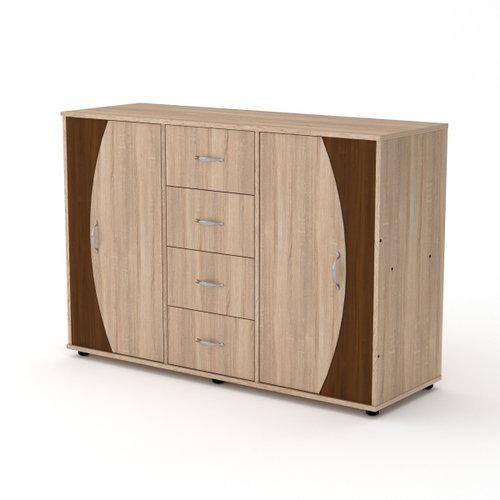 Комод для речей Компанит Дуб сонома 4 2 2 Комод для речей Компанит Дуб сонома 4 2 2