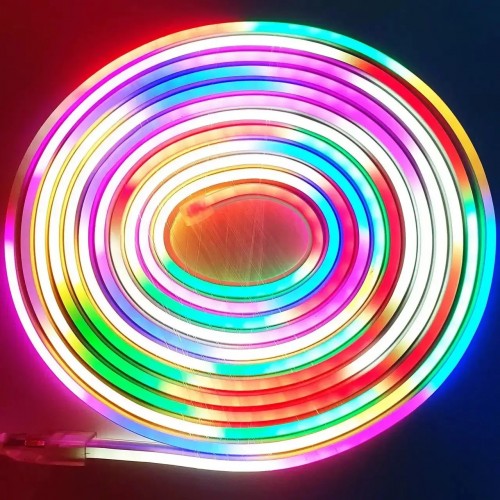Світлодіодна стрічка RIAS JL-2835 RGB IP65 5м Неон Різнокольоровий 12V-220V Світлодіодна стрічка RIAS JL-2835 RGB IP65 5м Неон Різнокольоровий 12V-220V