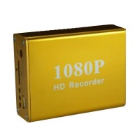 Міні відеореєстратор HD DVR на 1 камеру Pomiacam HD 1080P, з підтримкою AHD/TVI камер 2 Мп, пульт дистанційного керування Жовтий (100397)