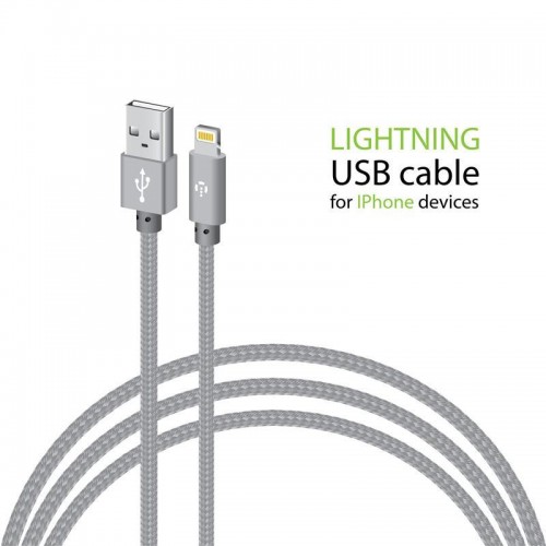Кабель Intaleo CBGNYL2 USB-Lightning 2м Grey (1283126477669) в інтернет супермаркеті PbayMarket!