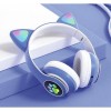 Навушники Bluetooth MDR CAT ear CAT ear VZV-23M 7805 з підсвічуванням Blue