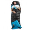 Спальний мішок пуховий Naturehike CW400 L NH18C400-D 85x220 см Чорний (2355732282)