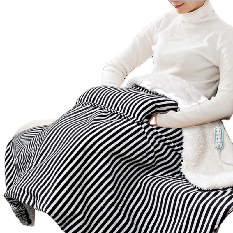 Плед із підігрівом Lesko 105*65 см Чорний (10420-53791)