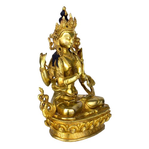 Статуя Традиційна Ченрезіг (Авалокітешвара) Бронза 22х17х9,7 см Золотий (09019) в інтернет супермаркеті PbayMarket!